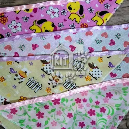 Bandana Banho e tosa | Bandanas - vários tamanhos - 20 unidades
