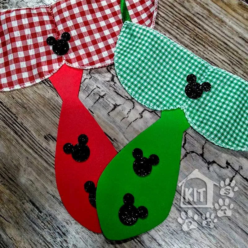 Colarinho e gravata Mickey - 10 unidades