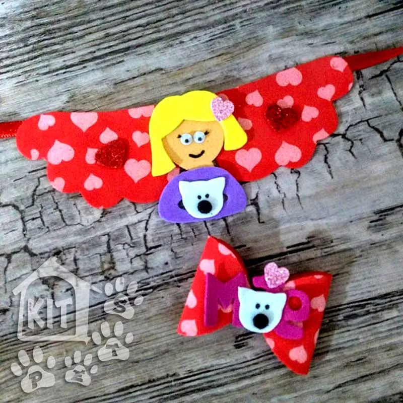 Conjunto Gargantilha + laço Dia das Mães - 10 conjuntos