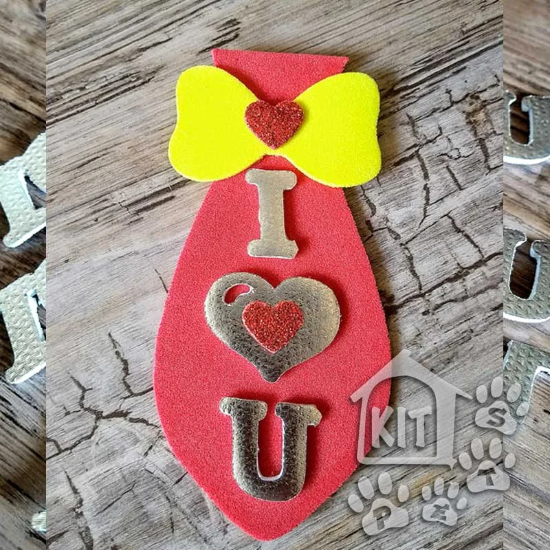 Gravata I Love You - 10 unidades