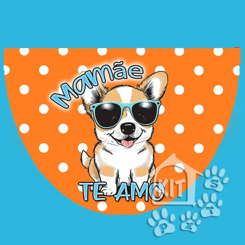 Babador Dia das Mães Cães Fofinhos - 10 unidades