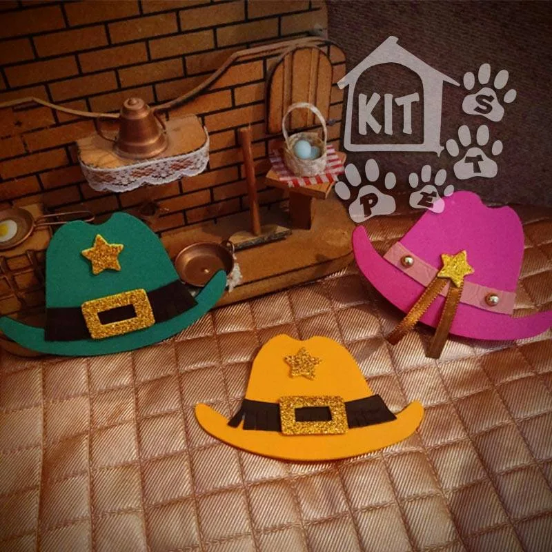 Chapéu Cowboy e Cowgirl para Topete - 10 unidades