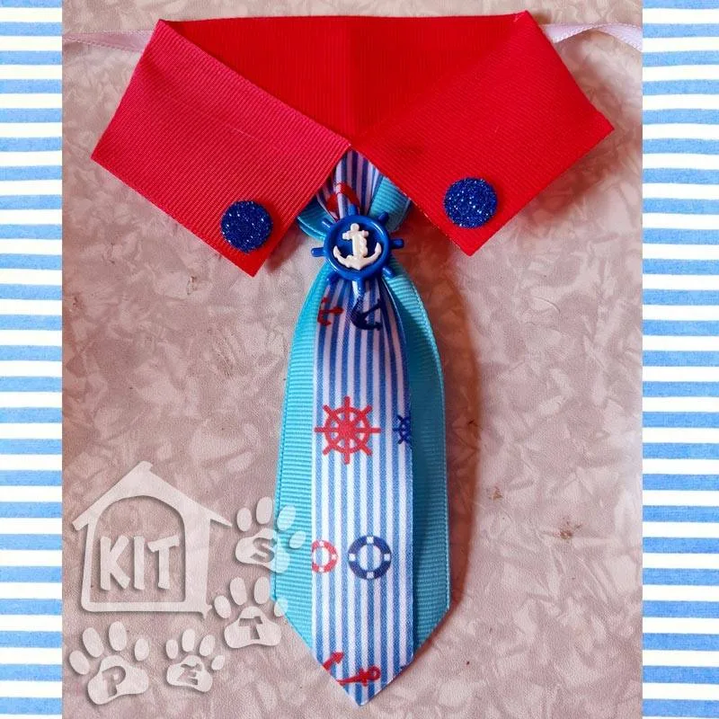 Gravata Marinheiro Kitpets 1- 10 unidades